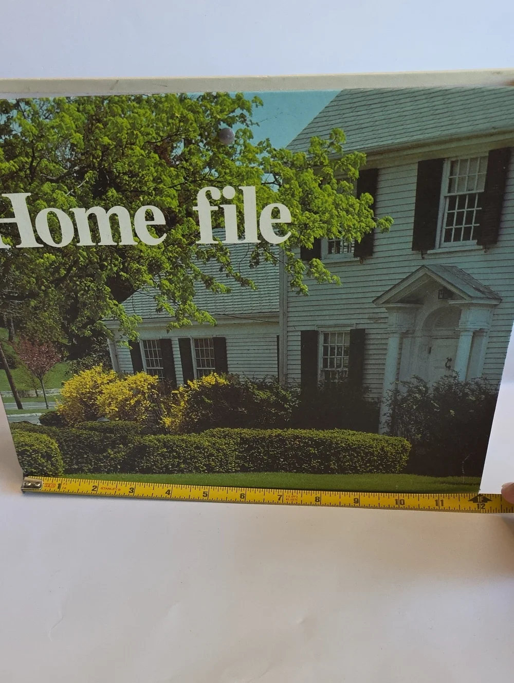 Vintage Countertop Home File Cardboard Paper Organizer Grannycore